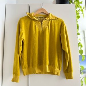 Stateside velour 1/4 zip